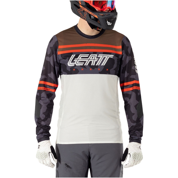 Koszulka z długim rękawem Leatt MTB Gravity 4.0 (biało-czarna)
