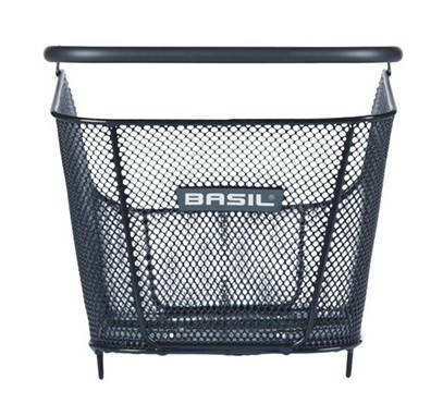 Kosz tylny na bagażnik BASIL ICON M MULTI, MULTI System, stalowy czarny (WYPRZEDAŻ -50%)