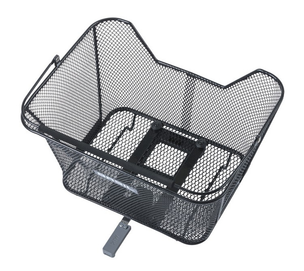 Kosz tylny na bagażnik BASIL LESTO MIK, MIK System (ready to go), stalowy czarny (NEW)