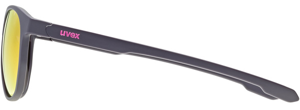 Okulary Uvex LGL 54 (niebieski mat | fioletowe soczewki mirror kat. 3)