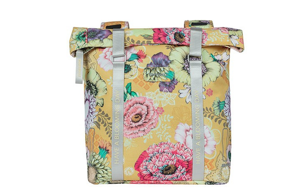 Sakwa podwójna BASIL BLOOM FIELD DOUBLE PANNIER BAG 28-35L, Universal Bridge System, honey yellow (NEW)