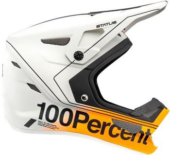 Kask full face dziecięcy 100% STATUS Carby Silver