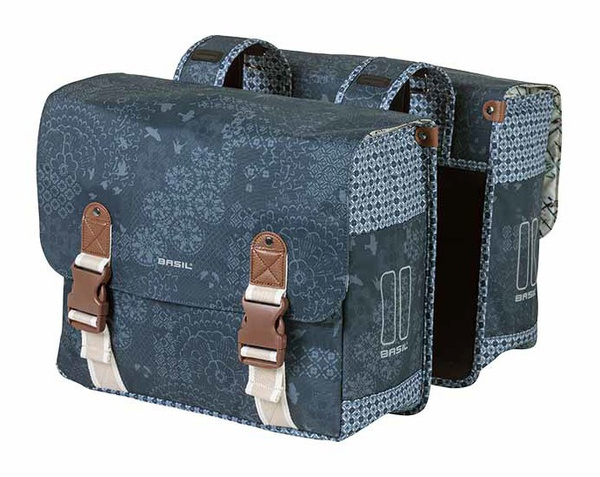 Sakwa na bagażnik podwójna Basil Beheme Double Pannier Bag (niebieska 35 litrów)