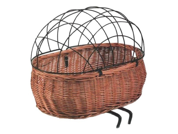 Kosz na kierownicę BASIL PLUTO FRONT BASKET dla zwierząt, poduszka, wiklinowy natural (bez osłony, bez mocowania) (NEW)