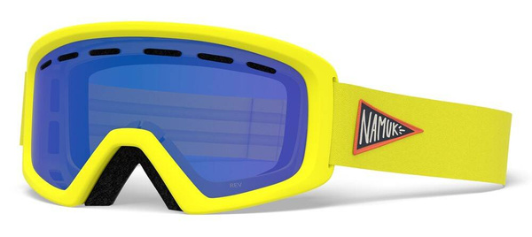 Gogle zimowe GIRO REV NAMUK YELLOW (soczewka GREY COBALT)