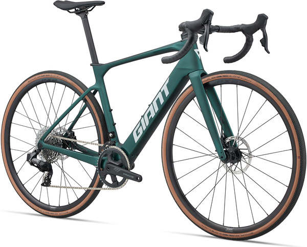 Rower szosowy elektryczny Giant Defy Advanced E+ Elite AR (2025) | karbonowy | Kelp Forest