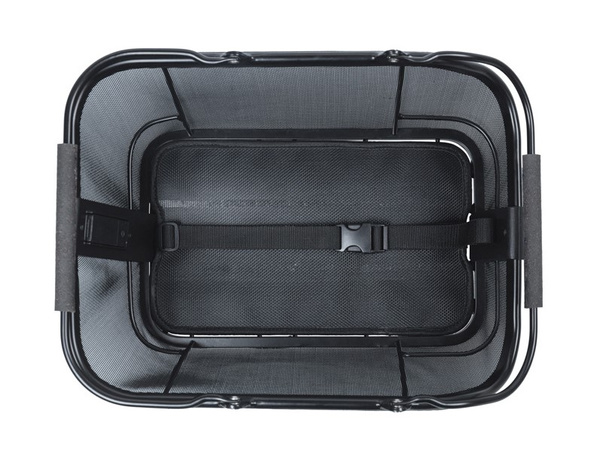 Kosz tylny na bagażnik BASIL CENTO TECH FIBER NORDLICHT MIK, MIK System (ready to go) alumninium solid black (WYPRZEDAŻ -50%)