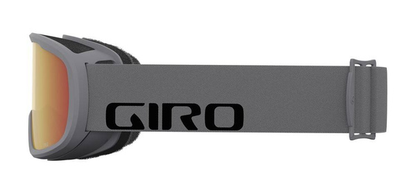 Gogle zimowe GIRO CRUZ GREY WORDMARK (soczewka lustrzana kolorowa AMBER SCARLET)