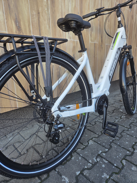 Rower trekkingowy elektryczny Tabou Mono Up 1.0 (biało-zielony 2026)