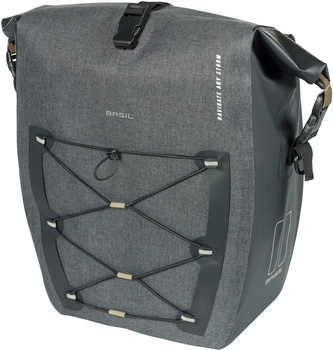 Sakwa na bagażnik pojedyncza Basil Navigator Storm + MIK Hooks (25-31 litrów)