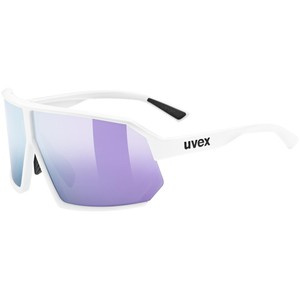 Okulary Uvex Sportstyle 237 White Matt (lawendowe soczewki mirror S3)