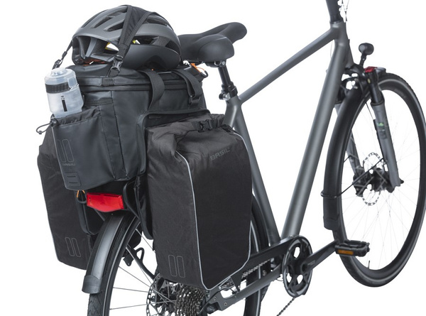 Torba na bagażnik Basil Miles XL Pro MIK + adapter (czarno-pomarańczowy 9-36 litrów)