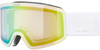 Gogle narciarskie fotochromowe UVEX Provoqe pro V (biały mat | zielone soczewki S1-S3)