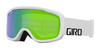 Gogle zimowe GIRO CRUZ WHITE WORDMARK (soczewka lustrzana kolorowa LODEN GREEN)