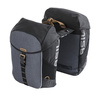Sakwa podwójna BASIL MILES DOUBLE PANNIER BAG MIK 34L, MIK System (ready to go), 100% wodoodporna, black slate (NEW)