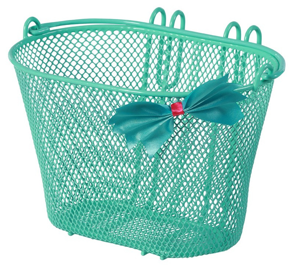 Kosz na kierownicę BASIL JASMIN BASKET JUNIOR BUTTERFLY BASKET 12"-20" stalowy zielony (NEW)