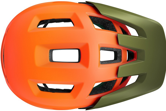 Kask MTB Lazer Coyote KinetiCore Matte Orange Green