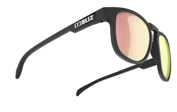 Okulary Bliz Active Ace czarne (różowo-złota soczewka dymiona)