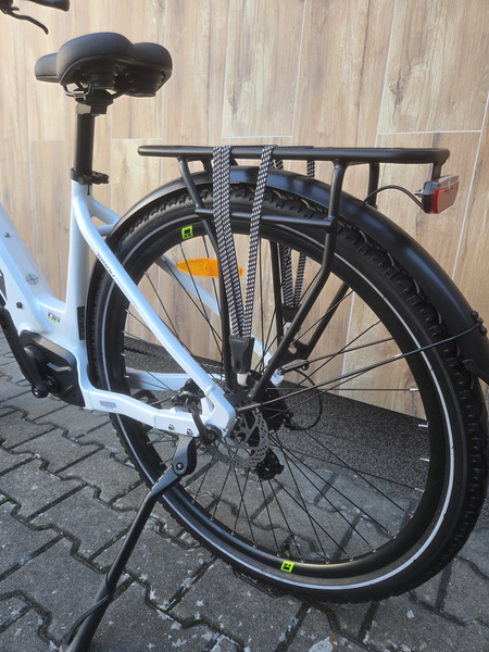 Rower trekkingowy elektryczny Tabou Mono Up 1.0 (biało-zielony 2026)