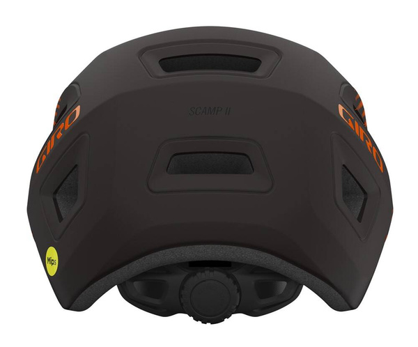 Kask dziecięcy GIRO SCAMP II MIPS (czarno-pomarańczowy)