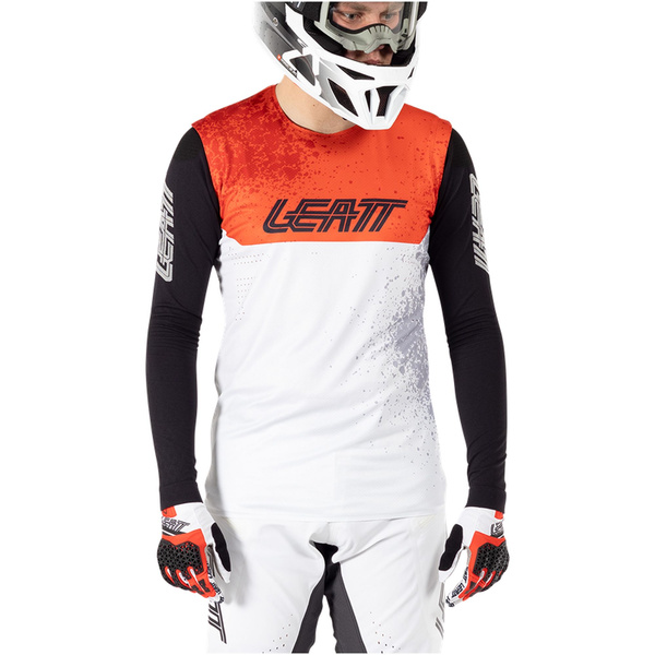 Koszulka z długim rękawem Leatt MTB Gravity 5.0 (biała)