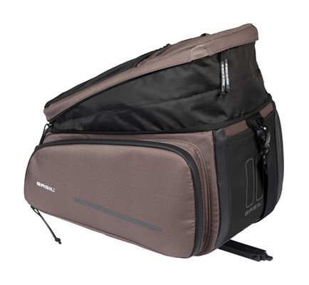 Torba na bagażnik Basil Move MIK + adapter (brązowa 10-26 litrów)