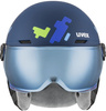 Kask narciarski dziecięcy Uvex Rocket Jr. Visor (niebieski)