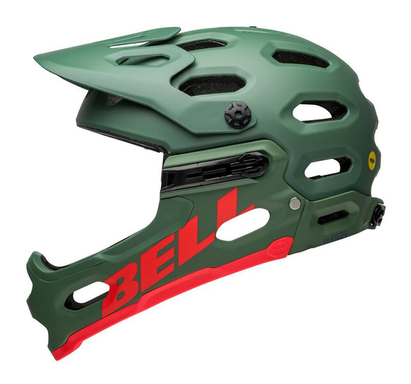 Kask full face BELL SUPER 3R MIPS (zielony)