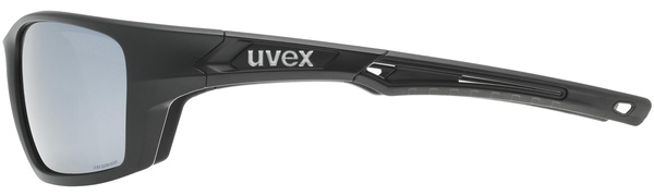 Okulary Uvex Sportstyle 232 P (czarny mat | srebne soczewki Polavision® mirror S3)