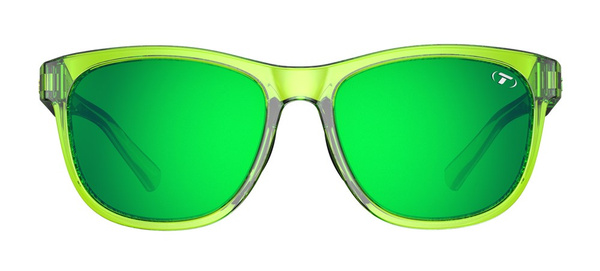 Okulary TIFOSI SWANK (zielone; soczewka zielona 15% transmisji światła)