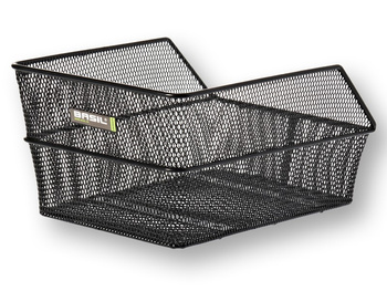 Kosz tylny na bagażnik BASIL CENTO S FM, FIXED MOUNTED, mocowanie stałe, stalowy czarny