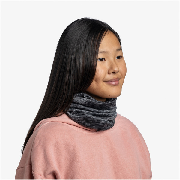 Bandana dziecięca BUFF MERINO LIGHTWEIGHT MULTISTRIPES GRAPHITE