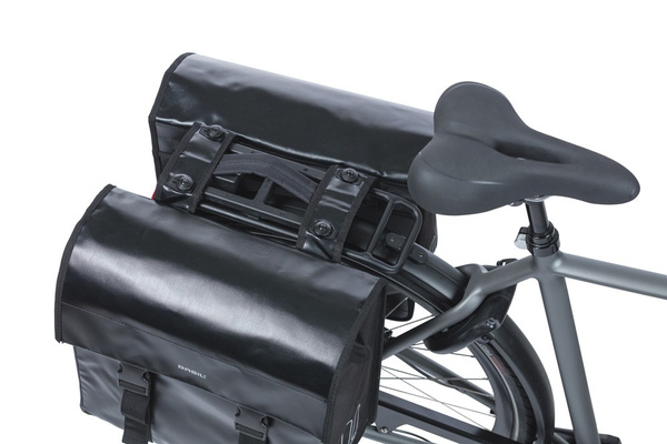 Sakwa na bagażnik podwójna Basil Urban Load + adapter MIK (48-53 litry)