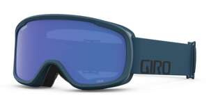 Gogle zimowe GIRO CRUZ BLACK & HARBOR BLUE WORDMARK (soczewka lustrzana kolorowa GREY COBALT)