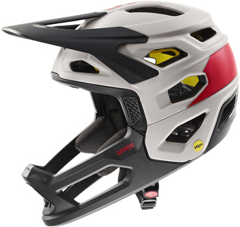 Kask fullface Uvex Revolt MIPS (biało-czarny)