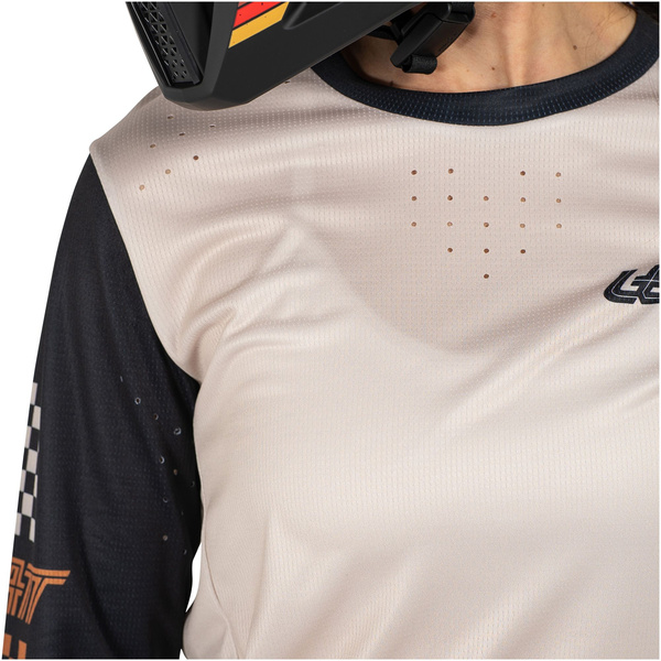 Koszulka damska z długim rękawem Leatt MTB Enduro 4.0 (kremowa)