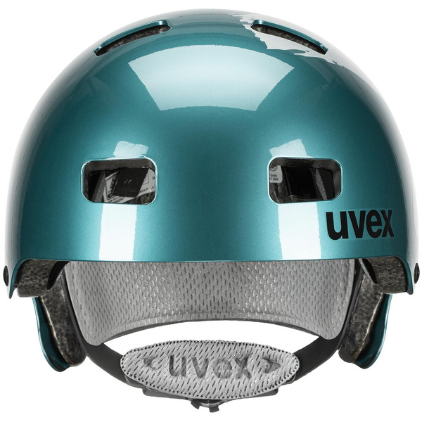Kask dziecięcy Uvex Kid 3 (zielono-srebrny)