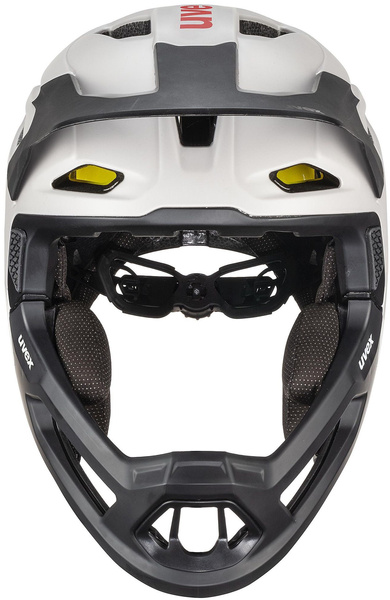 Kask fullface Uvex Revolt MIPS (biało-czarny)