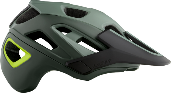 Kask MTB Lazer Jackal Matte Dark Green Flash Yellow