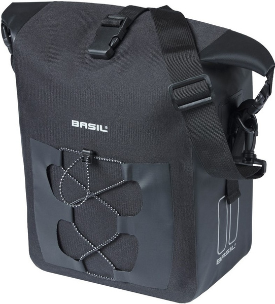Sakwa na bagażnik pojedyncza Basil Navigator Waterproof + MIK Hooks (12-15 litrów)
