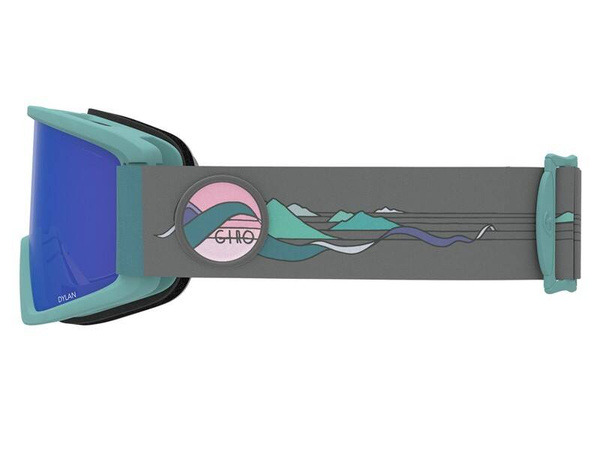 Gogle damskie zimowe GIRO DYLAN HANNAH EDDY (soczewka lustrzana kolorowa GREY COBALT i soczewka kolorowa YELLOW)