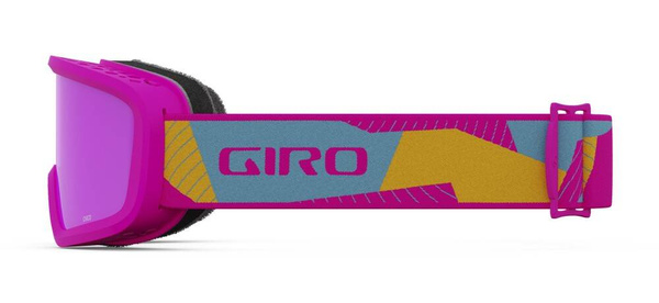 Gogle zimowe juniorskie GIRO CHICO 2.0 PINK GEO CAMO (soczewka lustrzana kolorowa AMBER PINK)