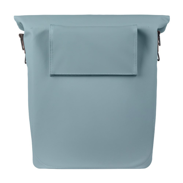 Sakwa na bagażnik pojedyncza Basil City Shopper + MIK Hooks (niebieska 14-16 litrów)