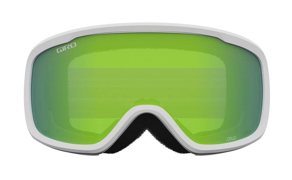 Gogle zimowe GIRO CRUZ WHITE WORDMARK (soczewka lustrzana kolorowa LODEN GREEN)