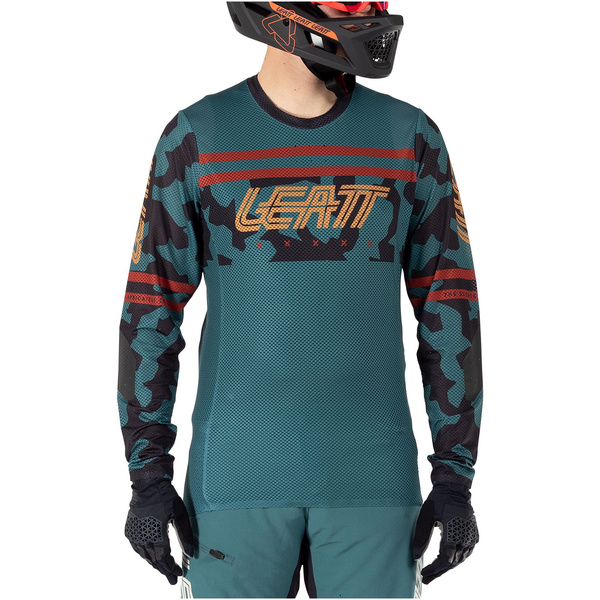 Koszulka z długim rękawem Leatt MTB Gravity 4.0 (turkusowa)