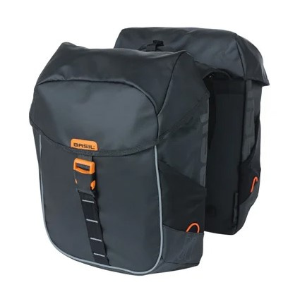 Sakwa na bagażnik podwójna Basil Miles Tarpaulin Double Pannier Bag (34 litry)