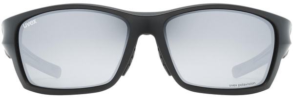 Okulary Uvex Sportstyle 232 P (czarny mat | srebne soczewki Polavision® mirror S3)