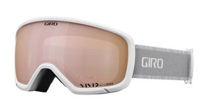 Gogle damskie zimowe GIRO MILLIE WHITE & GREY CHUTE (soczewka VIVID ROSE GOLD)