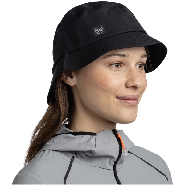 Kapelusz BUFF RAIN BUCKET HAT SOLID BLACK L/XL
