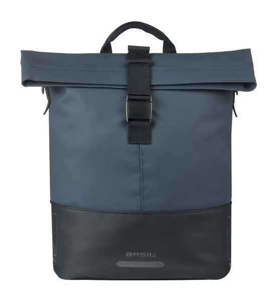 Sakwa na bagażnik pojedyncza Basil Cove Shopper + MIK Hooks (granatowo-czarna 14-16 litrów)